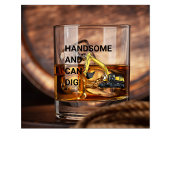 ハンサムと缶掘削機建築 おもしろい ウイスキーグラス