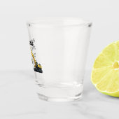 ハンサムと缶掘削機建築 おもしろい ショットグラス (右)