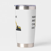 ハンサムと缶掘削機建築 おもしろい 保温保冷タンブラー (右面)