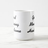 ハンサムなおはよう コーヒーマグカップ (中央)