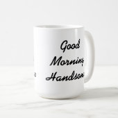ハンサムなおはよう コーヒーマグカップ (正面右)