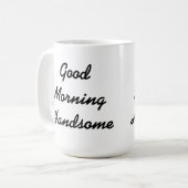 ハンサムなおはよう コーヒーマグカップ (正面左)