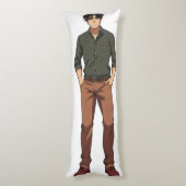 ハンサムなアニメマン ボディピロー (裏面 (縦))