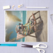 ハンサムなアルフレドをコートダジュールの上で,ビーチイ・アルマジロ 薄葉紙 (クラフト)