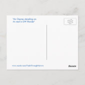 ハンサムなオスプレイホークネストハガキ ポストカード (裏面)