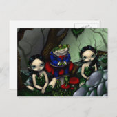 「ハンサムなカエル」のはがき ポストカード (正面/裏面)