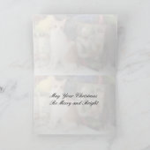 ハンサムなカガンが贈り物を運ぶ – 猫クリスマスカード シーズンカード (内部)