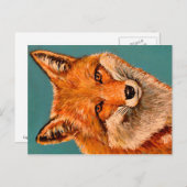 ハンサムなキツネ。 ポストカード (正面/裏面)