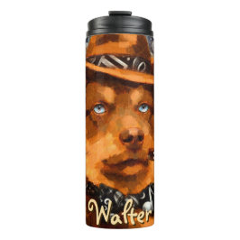 ハンサムなギャング犬と青い目パーソナライズされた タンブラー