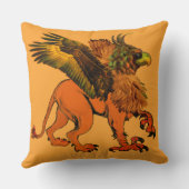 ハンサムなグリフィンの枕 クッション (裏面)