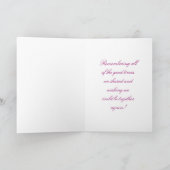 ハンサムなグレーと白考え猫の皆さん カード (内部)