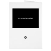 ハンサムなケーキ誕生日カード (裏面)