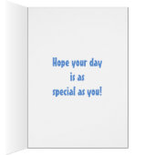 ハンサムなケーキ誕生日カード (内側 (右))