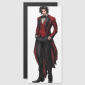 ハンサムなゴシック様式の紳士アニメ (正面/裏面)