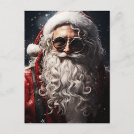 ハンサムなサンタポートレート シーズンポストカード