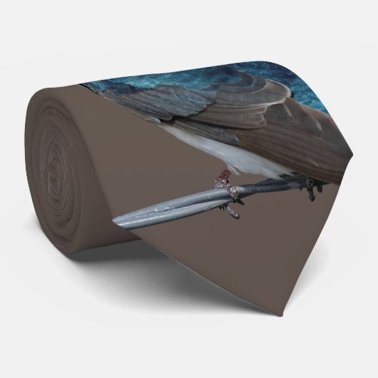 ハンサムなツバメ：針金に鳥 ネクタイ (ロール)