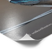 ハンサムなツバメ：針金に鳥 フォトプリント            (角)