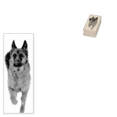 ハンサムなドイツランニングシェパード ラバースタンプ (押印)