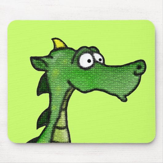ハンサムなドラゴンのマウスパッド マウスパッド (正面)