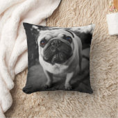 ハンサムなパグ クッション (ブランケット)
