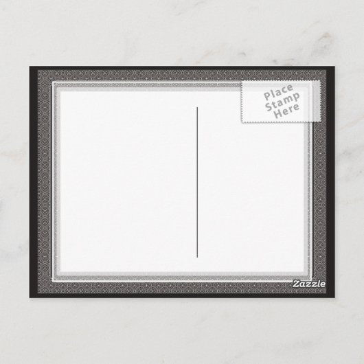 ハンサムなビーダーマイヤーのエレガントヴィンテージ ポストカード (裏面)