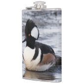 ハンサムなフード付きメルガンザーが動き出す フラスク (左)