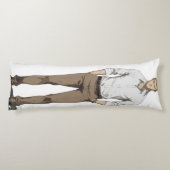 ハンサムなブロンドマンアニメ ボディピロー (裏面)