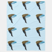 ハンサムなペンギン フリースブランケット (正面)