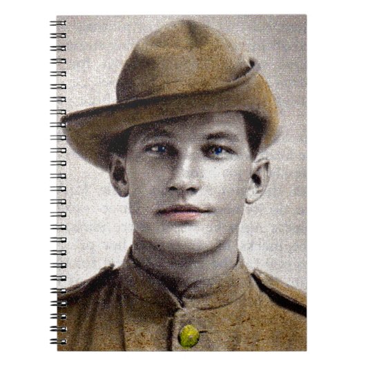 ハンサムなボーア戦争の兵士 ノートブック (正面)
