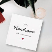ハンサムなボーイフレンドのロマンチックなハートハッピーバースデー カード