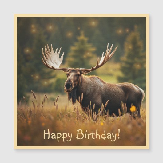 ハンサムなムース磁気カード (正面)