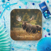 ハンサムなムース ペーパープレート (パーティー)