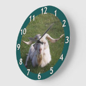 ハンサムなヤギ ラージ壁時計 (傾斜)