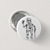 ハンサムなロボットが男の子を襲った 缶バッジ (正面&裏面)