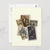 ハンサムなヴィンテージのポートレートが付いている陽気な郵便はがき ポストカード (正面/裏面)