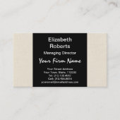 ハンサムな人のプロフィールの旧式でフランスのな版木、銅版、版画 名刺 (正面)