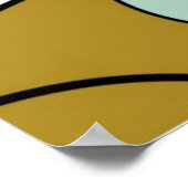 ハンサムな四角いTシャツ ポスター (角)