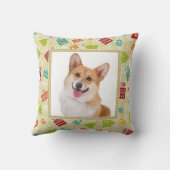ハンサムな微笑のコーギー クッション (裏面)