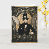 ハンサムな悪魔 カード (黄色い花)