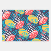 ハンサムな抽象芸術 ラッピングペーパーシート (正面3)