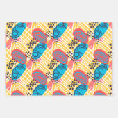 ハンサムな抽象芸術 ラッピングペーパーシート (正面)