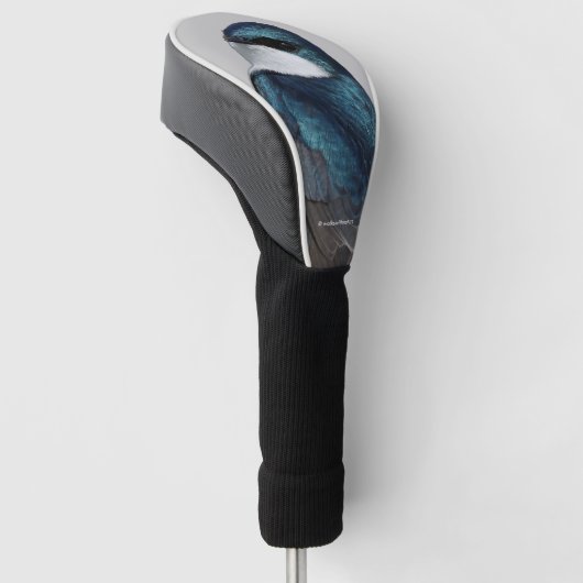 ハンサムな木ツバメ松の鳥をワイヤーに ゴルフヘッドカバー (アングル)