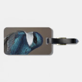 ハンサムな木ツバメ松の鳥をワイヤーに ラゲッジタグ (裏面横)