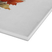 ハンサムな水彩秋の鶏 カッティングボード (角)