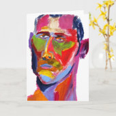 ハンサムな男 カード (黄色い花)