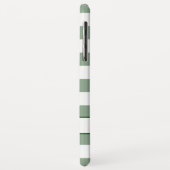 ハンサムな緑の白いバッファローの格子縞あなたの名前 Case-Mate iPhoneケース (裏面/左)