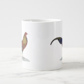 ハンサムな警戒の雄鶏 ジャンボコーヒーマグカップ (正面)