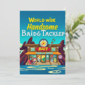 ハンサムな餌&タックル：あなたの行く魚釣りスポット 招待状 (スタンド正面)