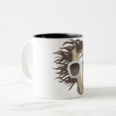 ハンサムな馬(サングラス) ツートーンマグカップ (正面左)