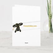 ハンサムな黒く、白人、及び赤い人の卒業カード カード (裏面)